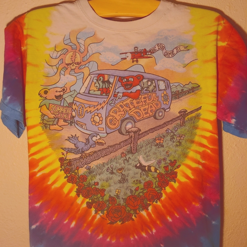 Grateful Dead Tie Dye Liquid Blue Men's T-shirt